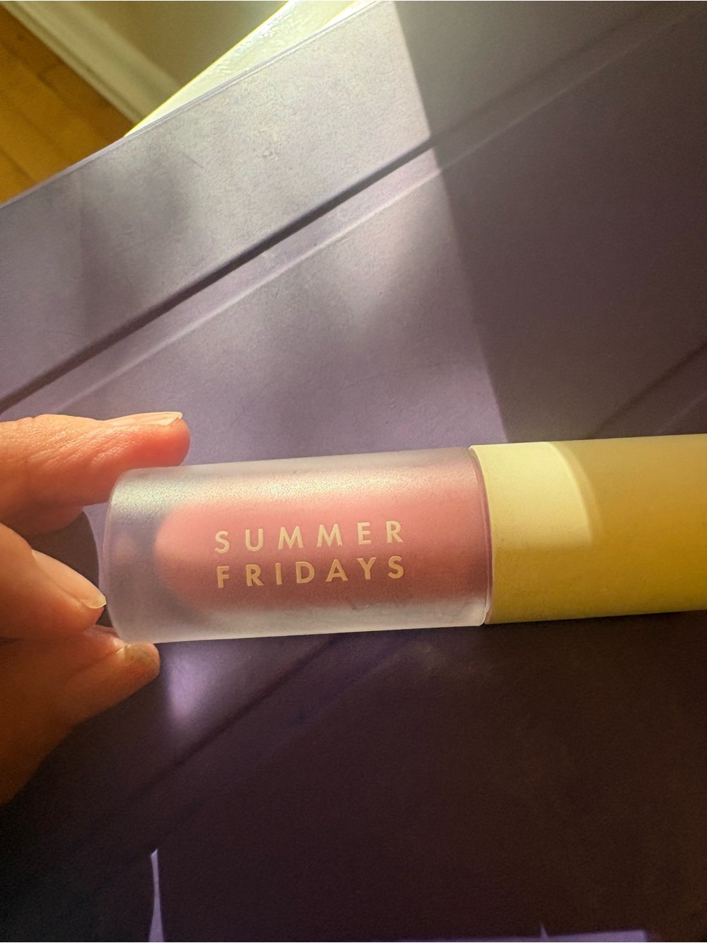 Summer Fridays Pink Lip Oil Rose Bud